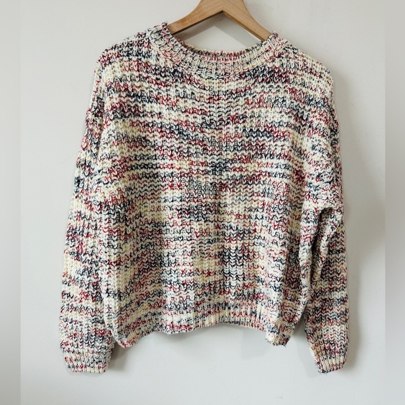 La Failia Multicolor Oversized Knit Wool Blend Sweater Size XS/ S - Picture 4 of 8